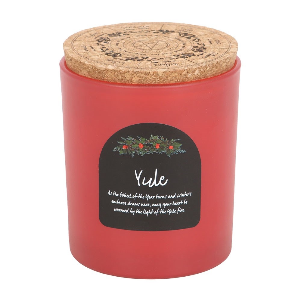 Something Different - Yule Wintergreen Wheel of the Year Scented Candle - Red
